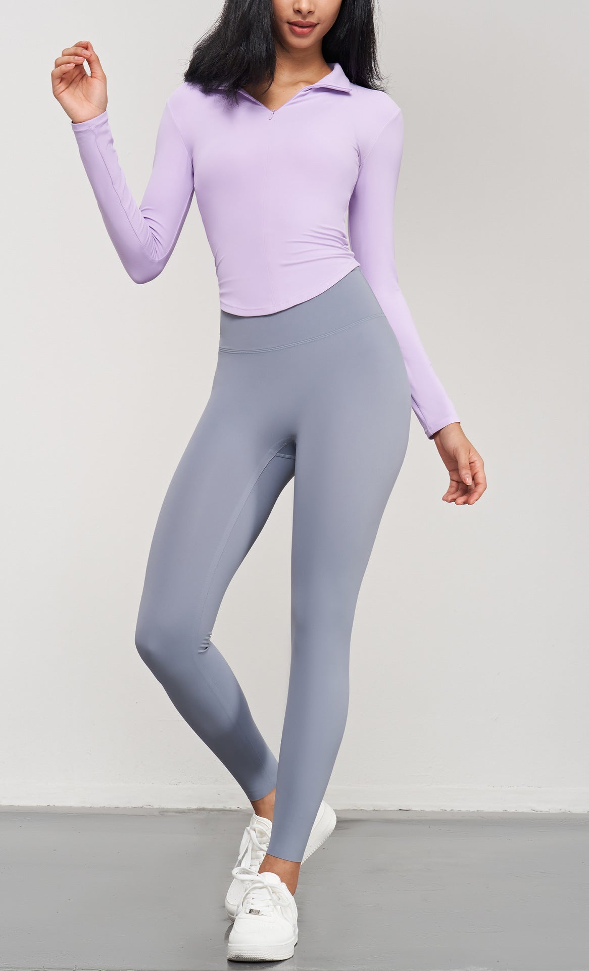 Stand Collar Yoga Coat